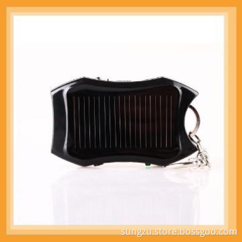 Mini Solar Charger Keychain /Solar Rechargeable Bank with 3 led